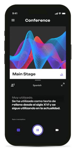 Mixhalo Translate auf Smartphone