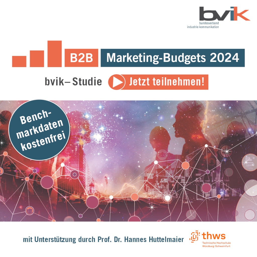 bvik-Studie „B2B-Marketing-Budgets 2024“