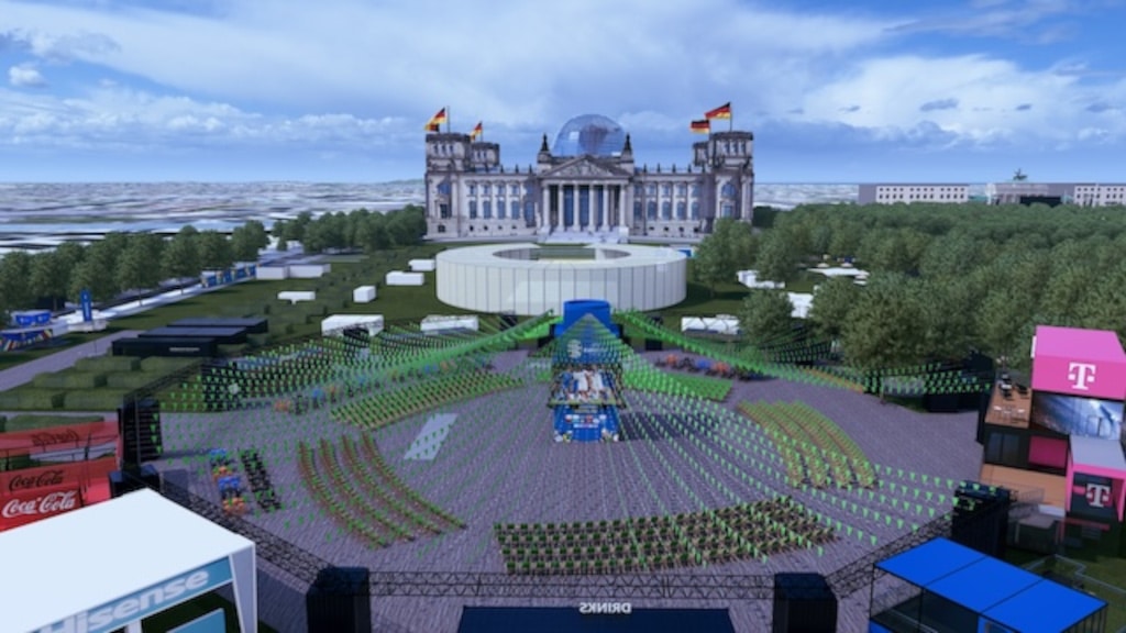 3D-Modell der Veranstaltungsfläche