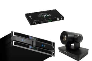 LEA Professional Half-Rack-Serie, AVPro Edge MXNet-1G-V2-Serie und Josawa 25K-4K-NDI-B