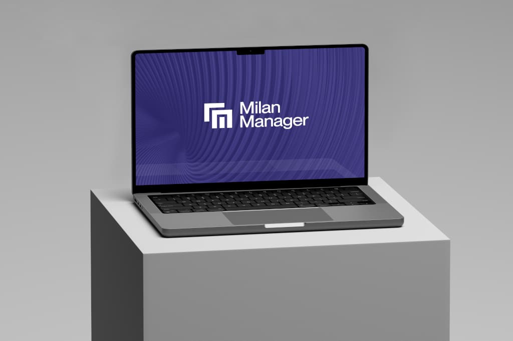 Laptop mit Milan Manager