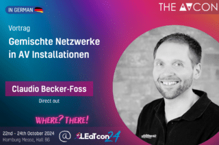 Claudio Becker-Foss (Direct out) auf der AVcon 24