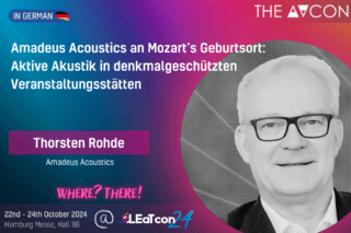 Thorsten Rohde (Amadeus Acoustics) auf der AVcon 24