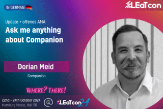 Dorian Meid (Companion) auf der LEaT con 24