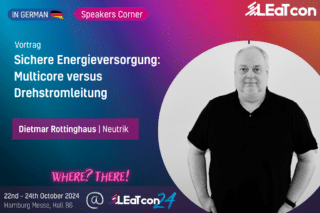 Dietmar Rottinghaus (Neutrik) auf der LEaT con 24