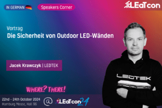 Jacek Krawczyk (LEDTEK) auf der LEaT con 24