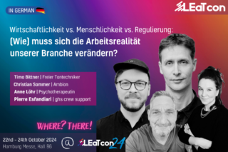 Panel Arbeitsrealität auf der LEaT con 24