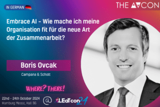 Boris Ovcak (Campana & Schott) bei der AVcon 24