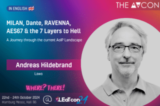 Andreas Hildebrand (Lawo) auf der AVcon 24