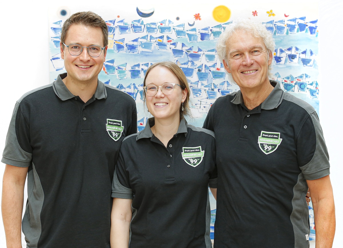 Maximilian Blanck, Marie-Kathrin Huber und Rainer Blanck