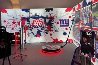 Aktivierung auf dem Starter und New York Giants Fan Fest zum NFL Spiel in München