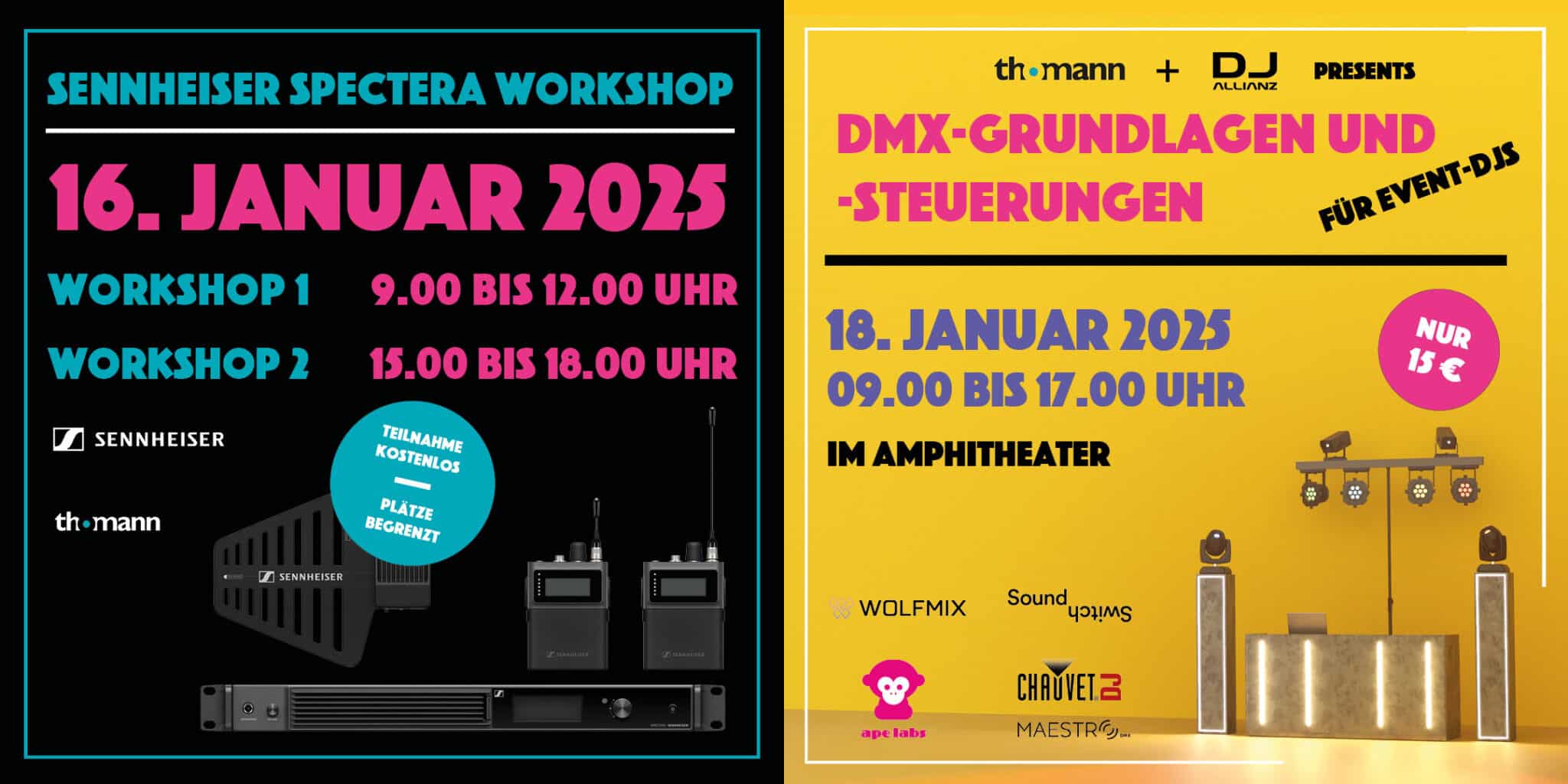 Thomann Workshops Januar 2025