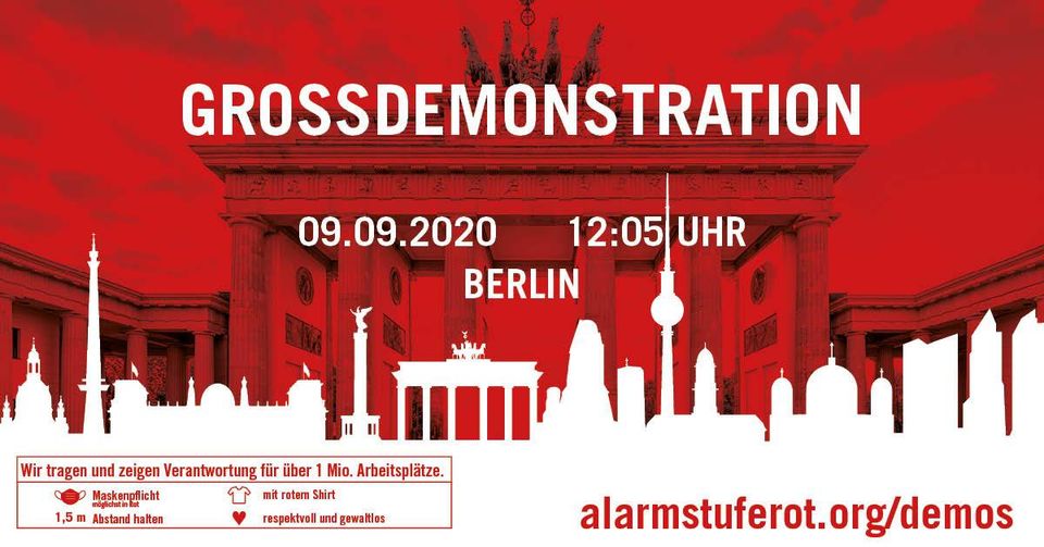 Heute Grossdemonstration Alarmstuferot In Berlin Promedianews